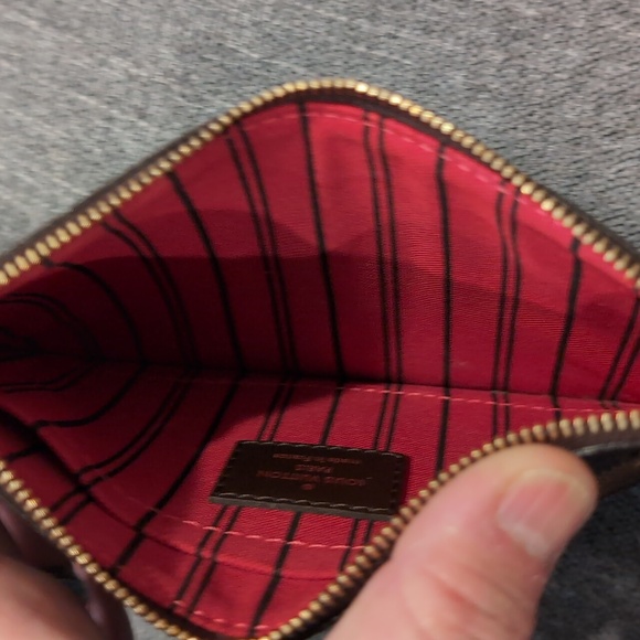 Louis Vuitton Neverfull Pochette PM Damier Ebene Coated Canvas, AR0174, NWOT - Picture 7 of 10